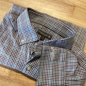 Men’s Peter Millar Summer Comfort “Sawgrass” Long Sleeved Button Down Shirt - XL